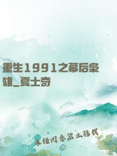 重生1991之幕后枭雄