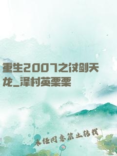 重生2007之仗剑天龙