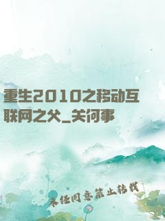 重生2010之移动互联网之父