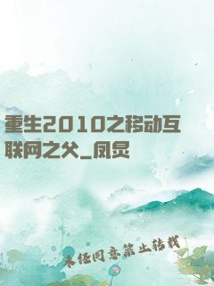 重生2010之移动互联网之父