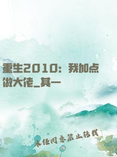 重生2010：我加点做大佬
