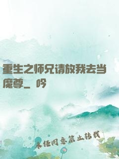 重生之师兄请放我去当魔尊