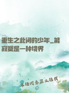 重生之此间的少年