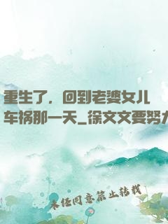 重生了，回到老婆女儿车祸那一天