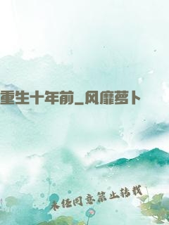 重生十年前