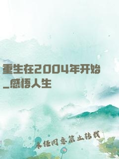 重生在2004年开始