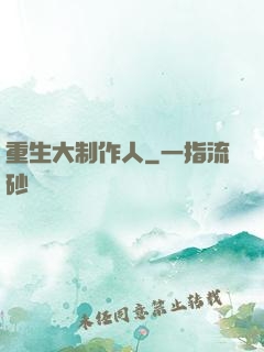 重生大制作人