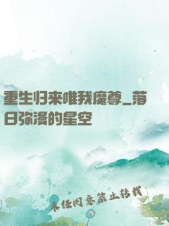 重生归来唯我魔尊