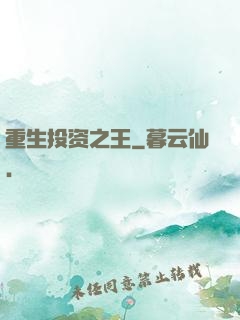 重生投资之王