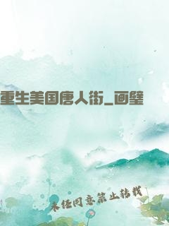 重生美国唐人街