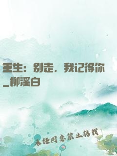 重生：别走，我记得你