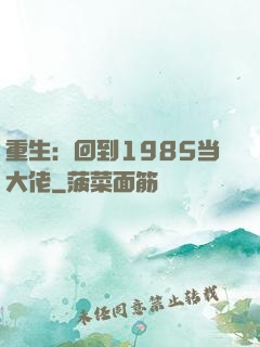 重生：回到1985当大佬