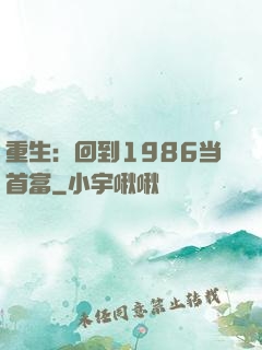 重生：回到1986当首富