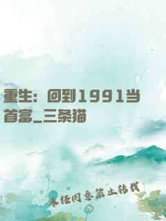 重生：回到1991当首富