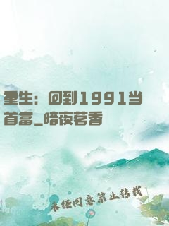 重生：回到1991当首富