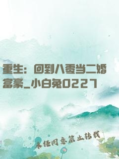 重生：回到八零当二婚富豪