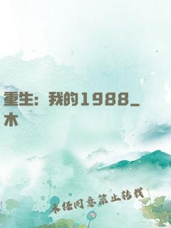 重生：我的1988