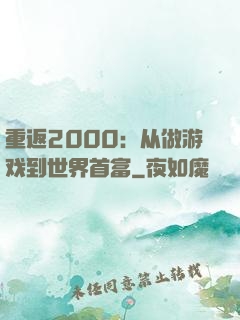 重返2000：从做游戏到世界首富