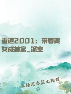 重返2001：带着妻女成首富