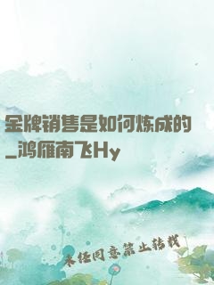 金牌销售是如何炼成的