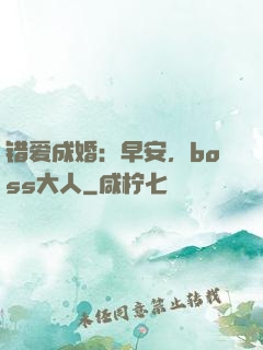 错爱成婚：早安，boss大人