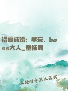 错爱成婚：早安，boss大人