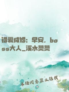 错爱成婚：早安，boss大人