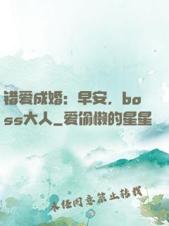 错爱成婚：早安，boss大人
