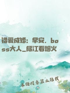 错爱成婚：早安，boss大人