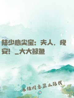 陆少心尖宝：夫人，晚安！