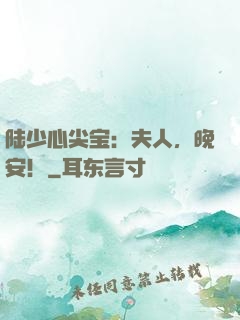 陆少心尖宝：夫人，晚安！