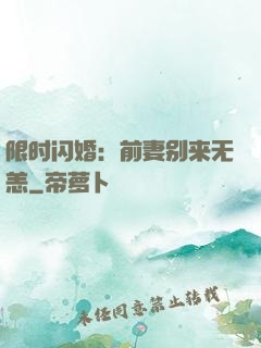 限时闪婚：前妻别来无恙