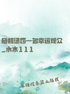 随机惩罚一名幸运观众