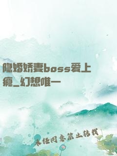 隐婚娇妻boss爱上瘾