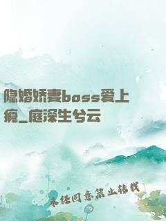 隐婚娇妻boss爱上瘾