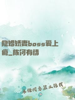 隐婚娇妻boss爱上瘾