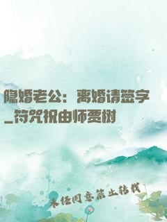 隐婚老公：离婚请签字