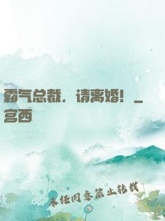 霸气总裁，请离婚！