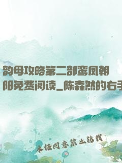 韵母攻略第二部鸾凤朝阳免费阅读
