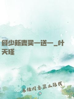 顾少新妻买一送一