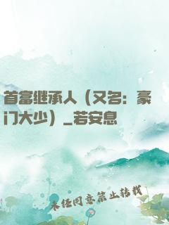 首富继承人（又名：豪门大少）