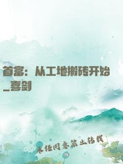 首富：从工地搬砖开始