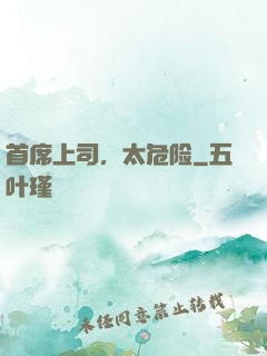 首席上司，太危险