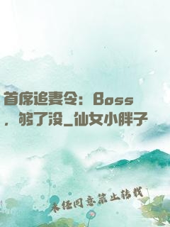 首席追妻令：Boss，够了没