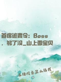 首席追妻令：Boss，够了没