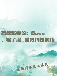 首席追妻令：Boss，够了没