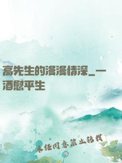 高先生的漫漫情深