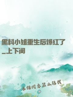 黑料小姐重生后爆红了