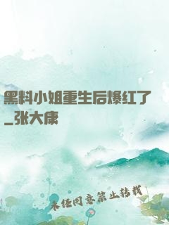 黑料小姐重生后爆红了