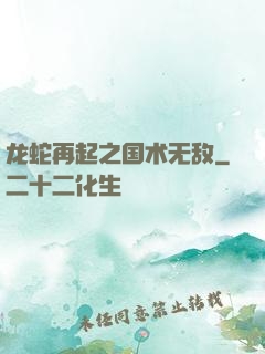 龙蛇再起之国术无敌